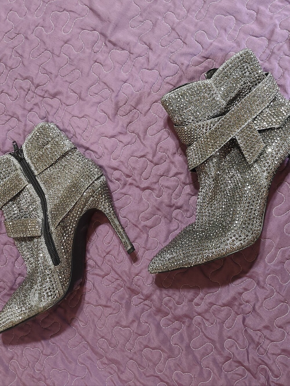 Gianni Bini Vinya Rhinestone Booties Size 8.5 - Picture 7 of 7